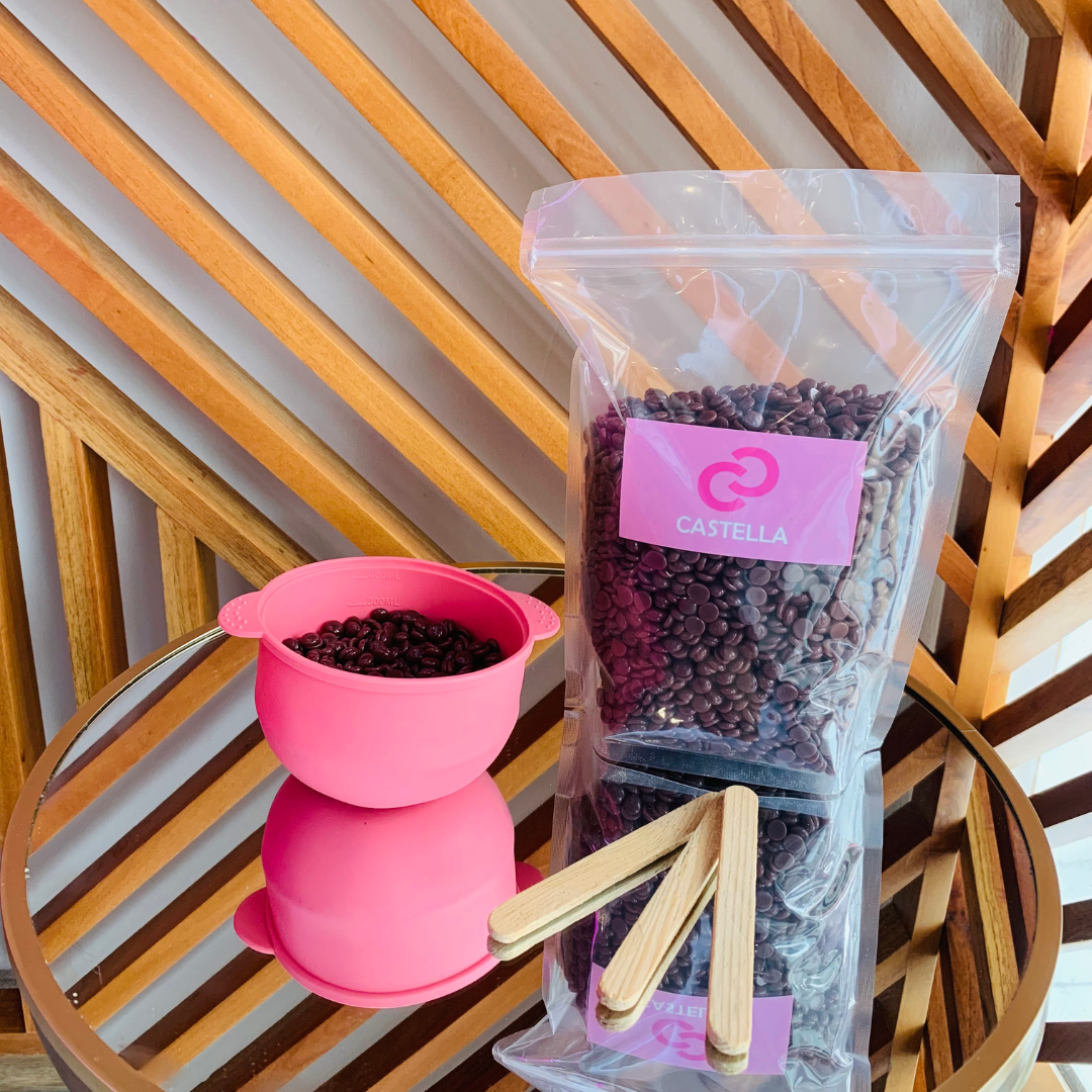 Kit Bowl de Silicon con cera de perlitas