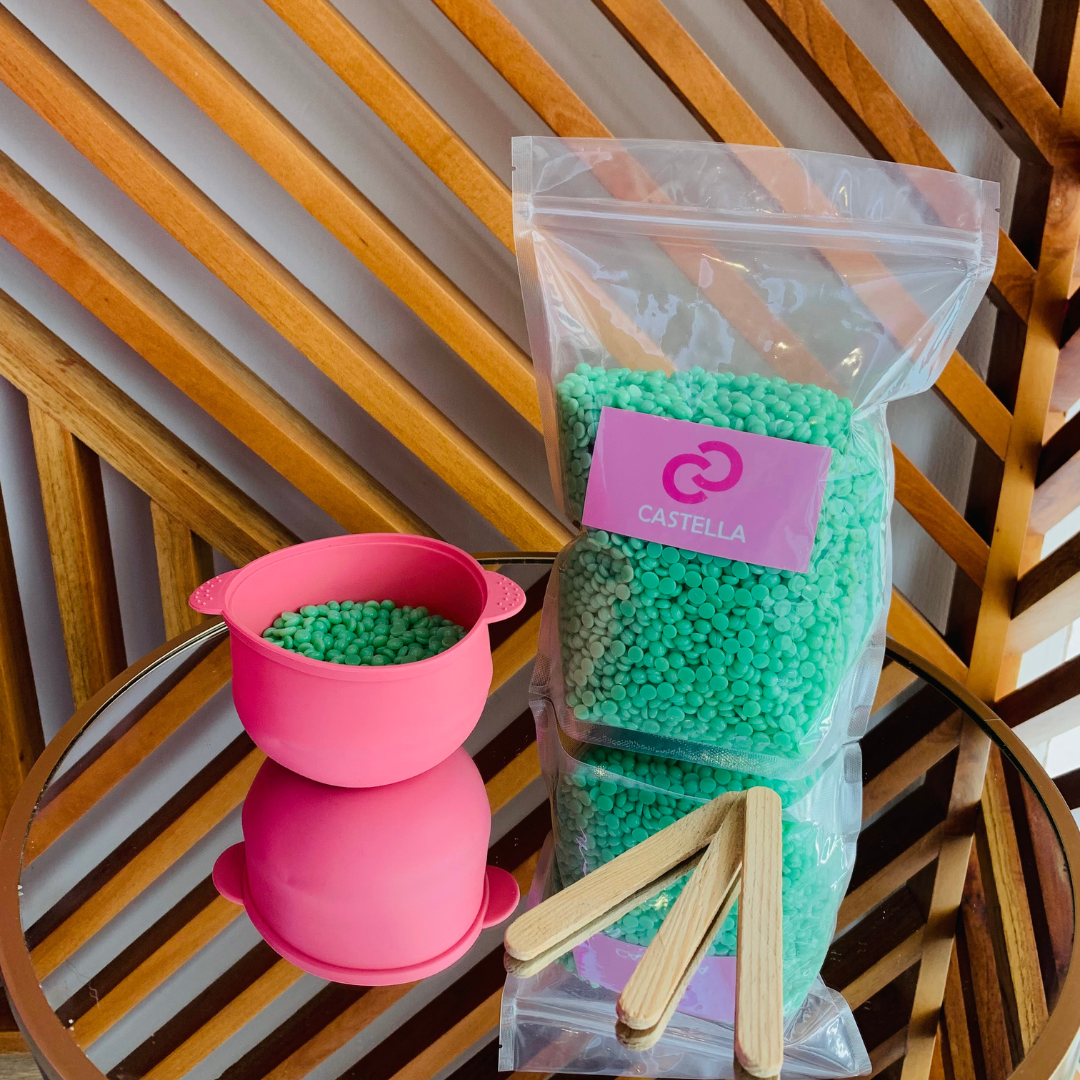 Kit Bowl de Silicon con cera de perlitas