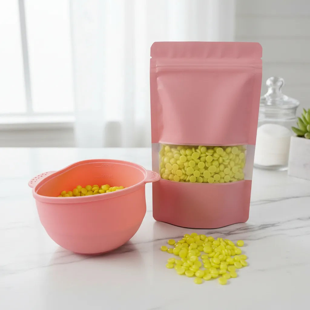 Kit Bowl de Silicon con cera de perlitas