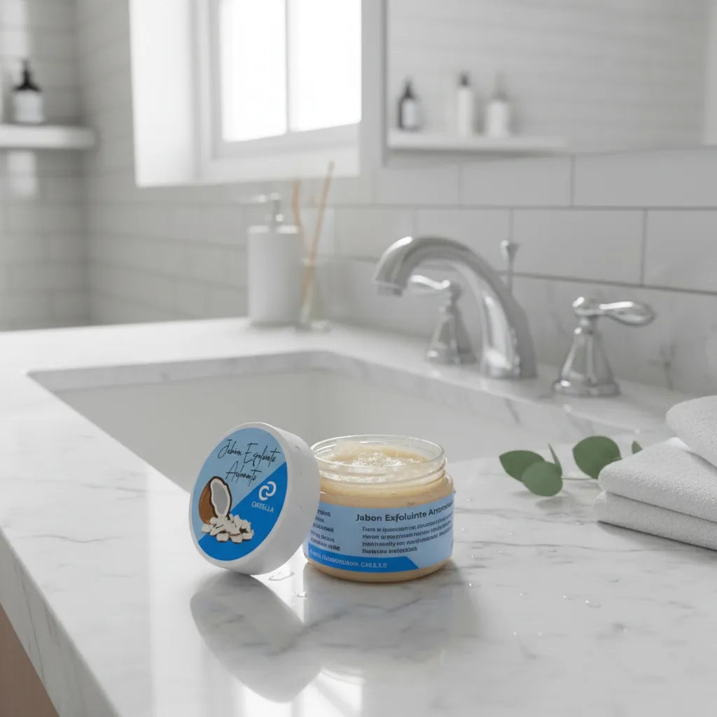 Jabón exfoliante aclarante