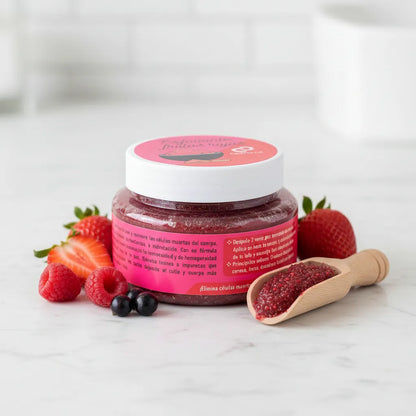 Exfoliante de frutos rojos